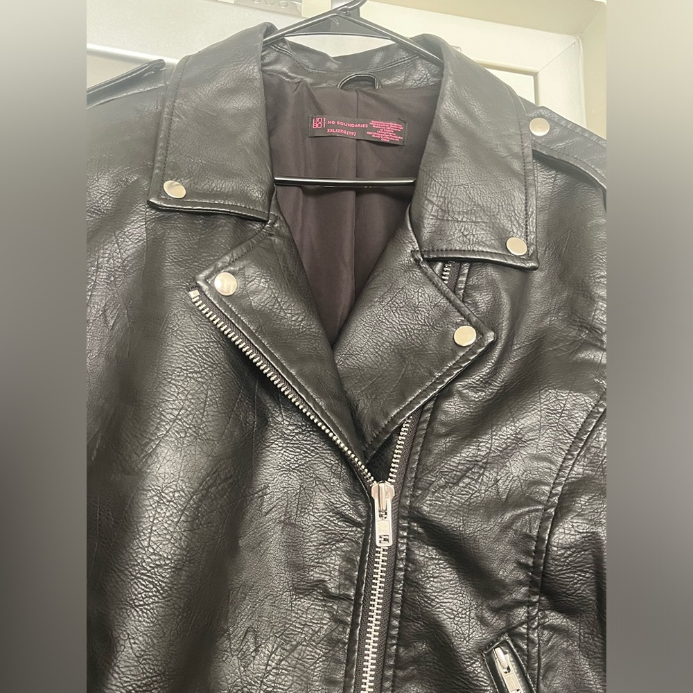 Faux Leather Moto Jacket - Picture 7 of 8